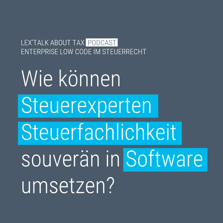 Podcast zum Thema „From Code Law to Low Code (to Law as Code)“.