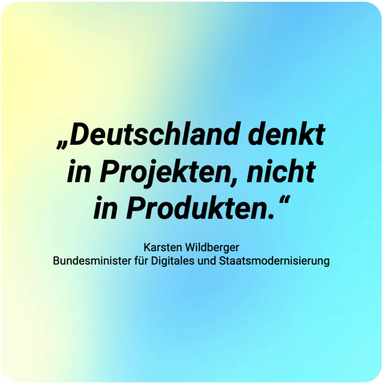 Was Wildberger fordert, gibt es seit 1996